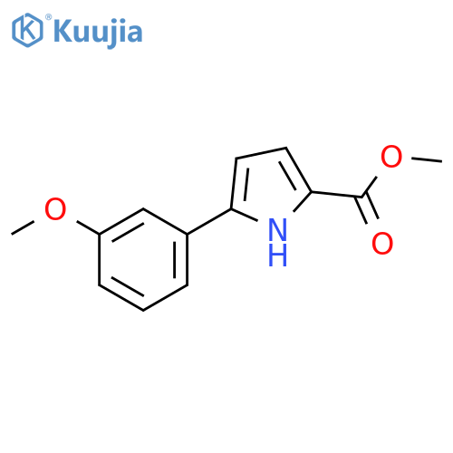 5-(3-Methoxy-phenyl)-1H-pyrrole-2-carboxylic acid methyl ester structure