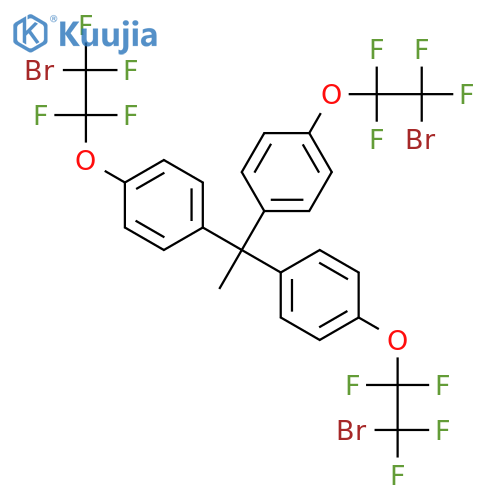 Benzene, 1,1',1''-ethylidynetris[4-(2-bromo-1,1,2,2-tetrafluoroethoxy)- structure