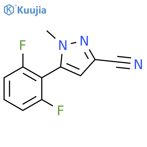 5-(2,6-difluorophenyl)-1-methyl-1H-pyrazole-3-carbonitrile structure