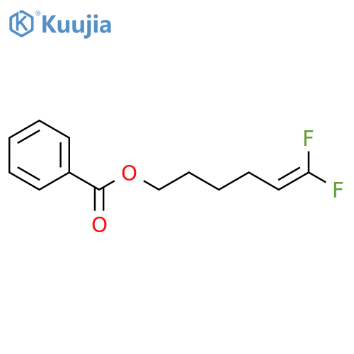 5-Hexen-1-ol, 6,6-difluoro-, benzoate structure