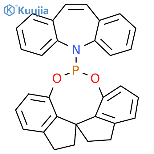 7,7'-[[(5H-Dibenzo[b,f]azepine-5-yl)phosphinidene]bisoxy]-1,1'-spirobi[indan] structure