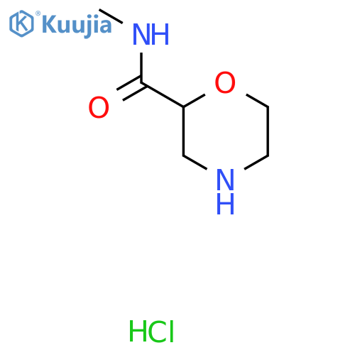 N-Methylmorpholine-2-carboxamide hydrochloride structure