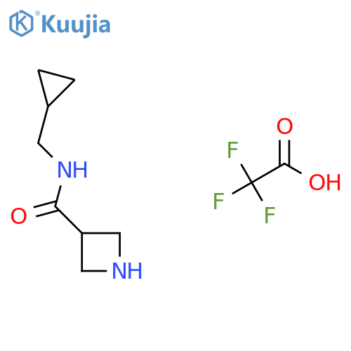 N-(cyclopropylmethyl)azetidine-3-carboxamide 2,2,2-trifluoroacetate structure