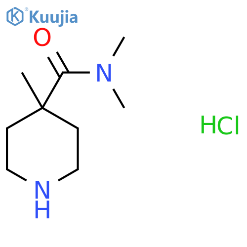 4-Methyl-piperidine-4-carboxylic Acid Dimethyl Amide Hydrochloride structure