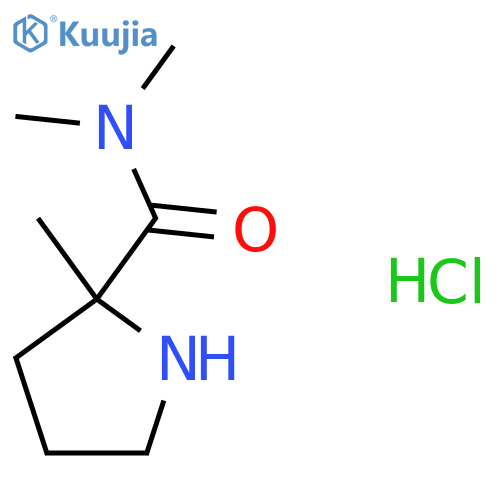 N,N,2-Trimethylpyrrolidine-2-carboxamide hydrochloride structure