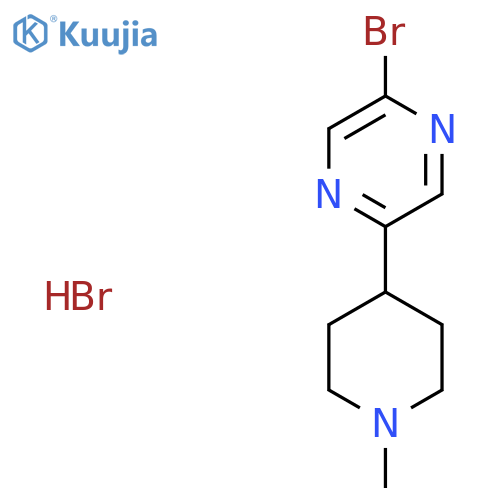 2-Bromo-5-(1-methyl-piperidin-4-yl)-pyrazine Hydrobromide structure