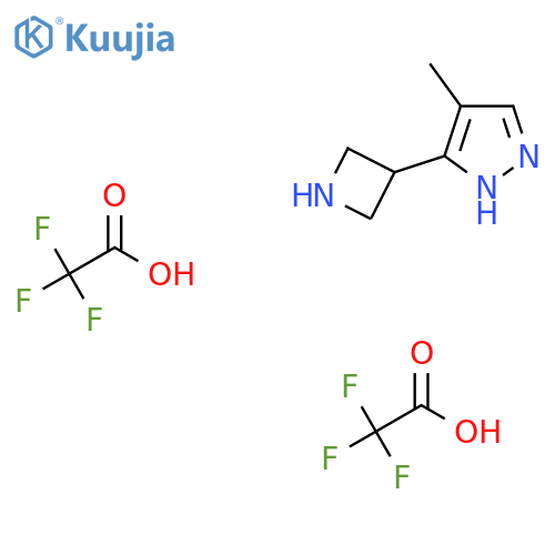 3-Azetidin-3-yl-4-methyl-1H-pyrazole Di(trifluoroacetic Acid Salt) structure
