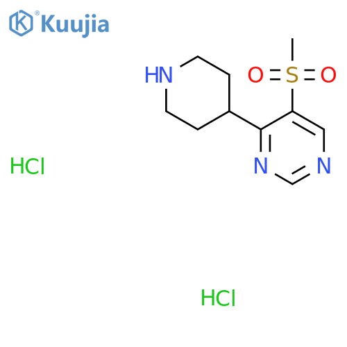 5-Methanesulfonyl-4-piperidin-4-yl-pyrimidine Dihydrochloride structure