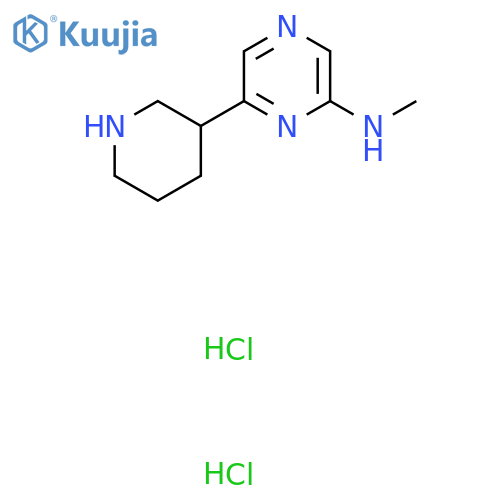 N-Methyl-6-(piperidin-3-yl)pyrazin-2-amine dihydrochloride structure