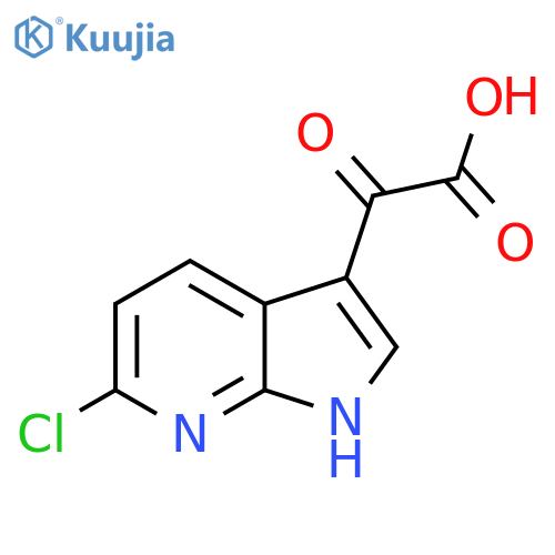 (6-Chloro-1H-pyrrolo2,3-bpyridin-3-yl)-oxo-acetic Acid structure