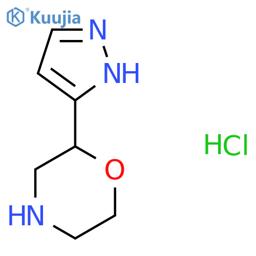2-(1H-Pyrazol-3-yl)morpholine hydrochloride structure