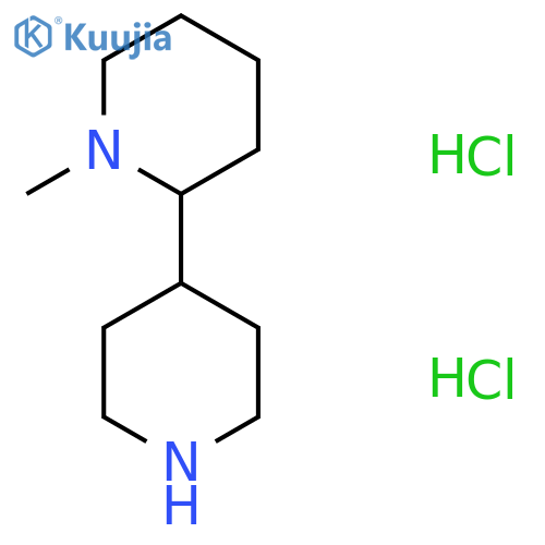 1-Methyl-2-piperidin-4-ylpiperidine;dihydrochloride structure