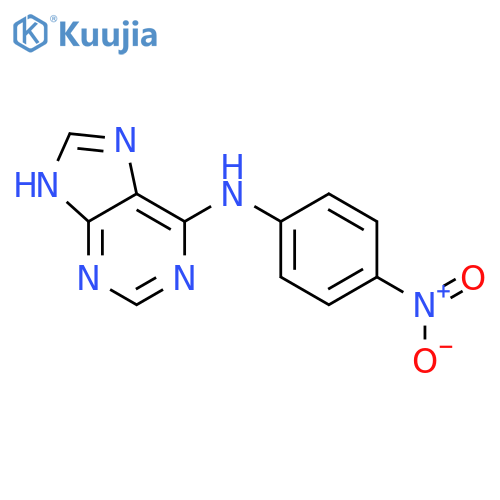 9H-Purin-6-amine,N-(4-nitrophenyl)- structure