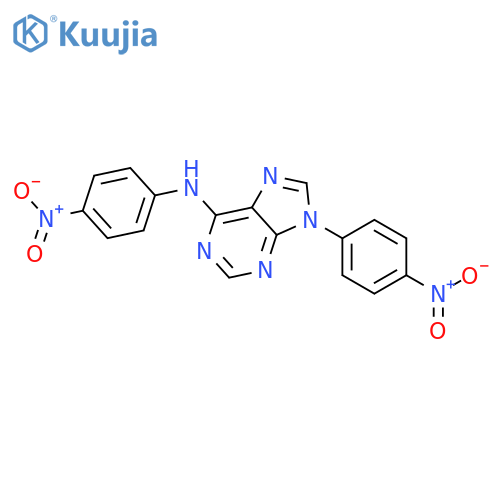 9H-Purin-6-amine,N,9-bis(4-nitrophenyl)- structure