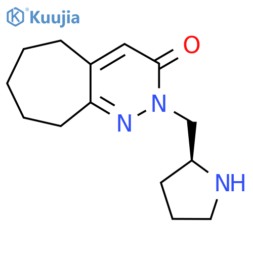 2-[(2S)-Pyrrolidin-2-ylmethyl]-5H,6H,7H,8H,9H-cyclohepta[c]pyridazin-3-one structure