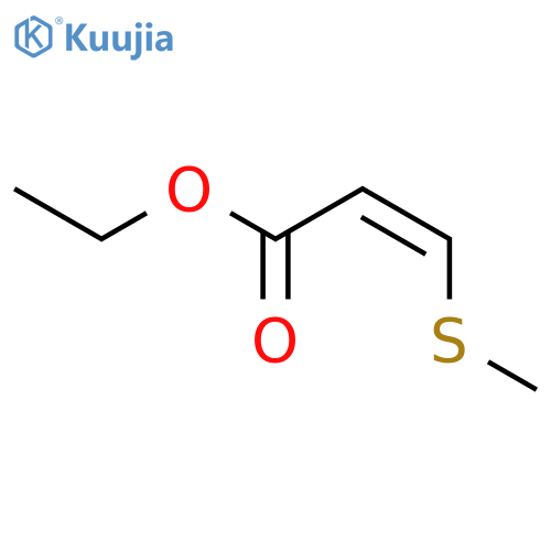 ethyl 3-(methylsulfanyl)prop-2-enoate structure