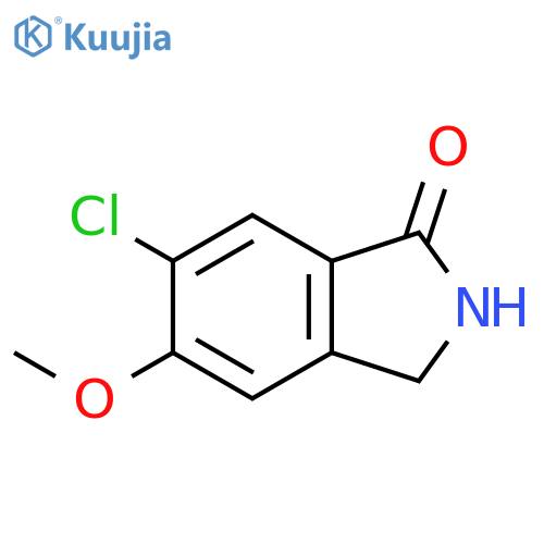 1H-Isoindol-1-one, 6-chloro-2,3-dihydro-5-Methoxy- structure