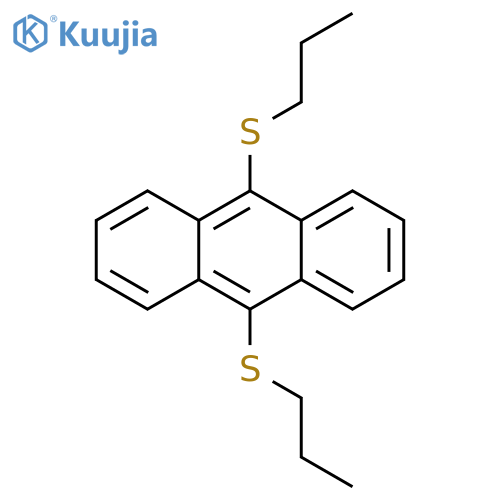 Anthracene, 9,10-bis(propylthio)- structure