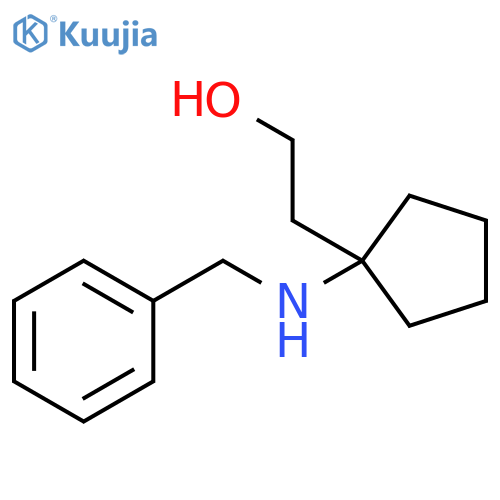 Cyclopentaneethanol, 1-[(phenylmethyl)amino]- structure