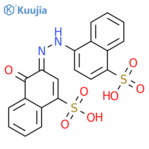 1-Naphthalenesulfonicacid, 4-hydroxy-3-[2-(4-sulfo-1-naphthalenyl)diazenyl]- structure