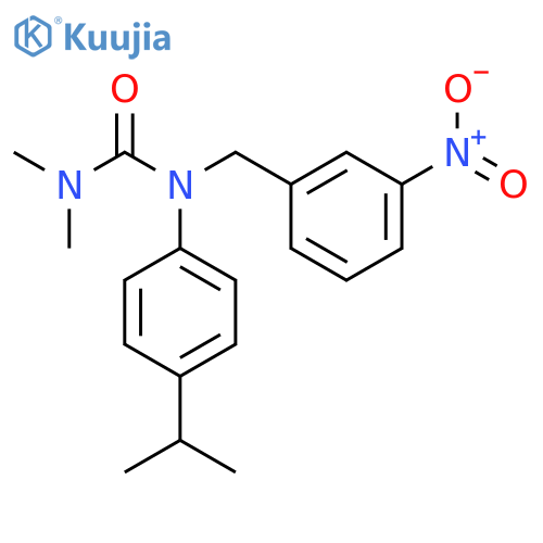 Urea,N,N-dimethyl-N'-[4-(1-methylethyl)phenyl]-N'-[(3-nitrophenyl)methyl]- structure