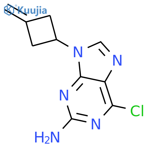 9H-Purin-2-amine, 6-chloro-9-(3-methylenecyclobutyl)- structure