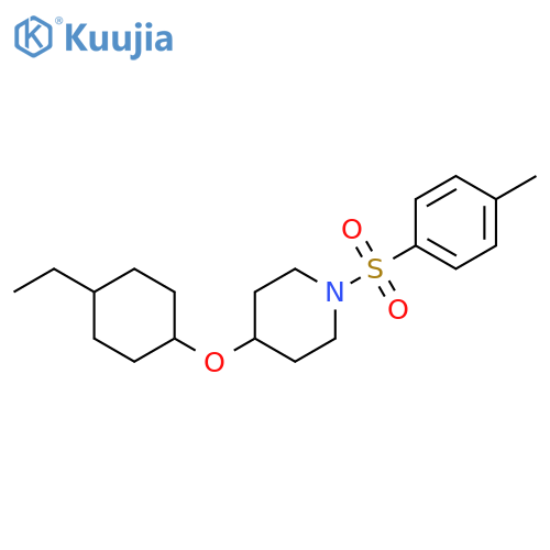 4-[(4-ethylcyclohexyl)oxy]-1-[(4-methylphenyl)sulfonyl]Piperidine structure