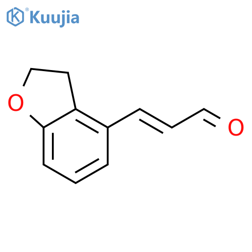 (E)-3-(2,3-dihydrobenzofuran-4-yl)acrylaldehyde structure
