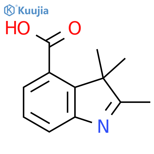 2,3,3-trimethyl-3H-indole-4-carboxylic acid structure
