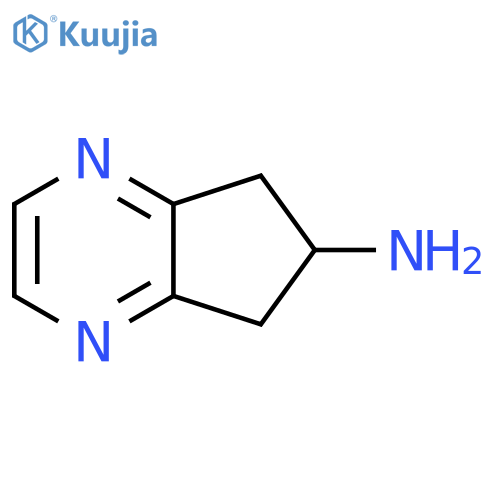 5H-Cyclopentapyrazin-6-amine, 6,7-dihydro- structure