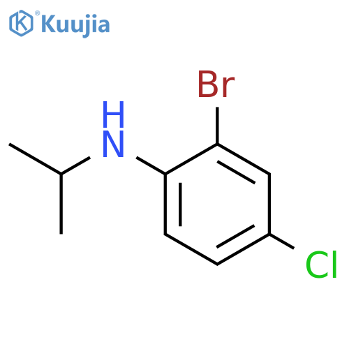 2-bromo-4-chloro-N-(propan-2-yl)aniline structure