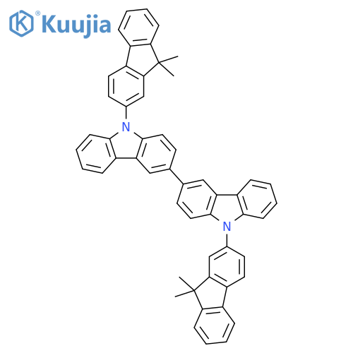 9,9'-Bis(9,9-dimethyl-9H-fluoren-2-yl)-9H,9'H-3,3'-bicarbazole structure