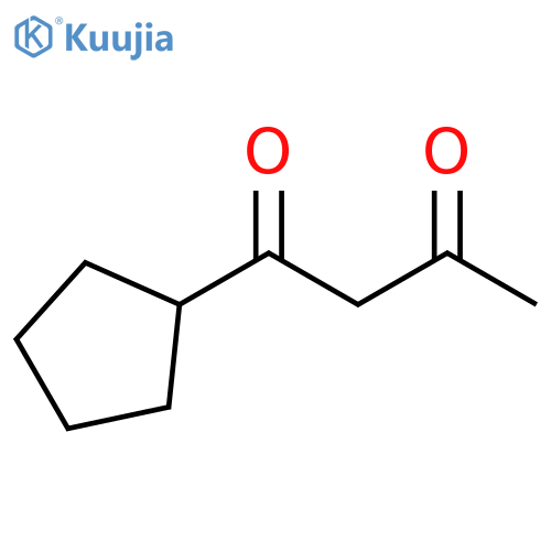 1-cyclopentylbutane-1,3-dione structure