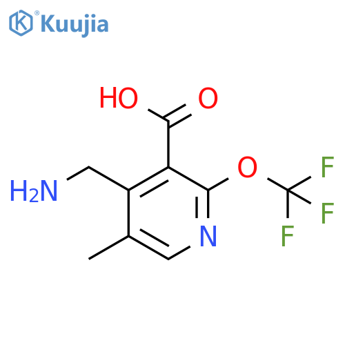 4-(Aminomethyl)-5-methyl-2-(trifluoromethoxy)pyridine-3-carboxylic acid structure