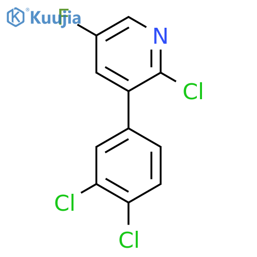 2-Chloro-3-(3,4-dichlorophenyl)-5-fluoropyridine structure
