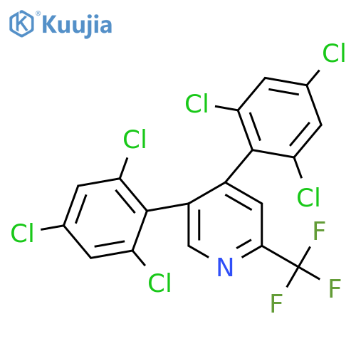 4,5-Bis(2,4,6-trichlorophenyl)-2-(trifluoromethyl)pyridine structure