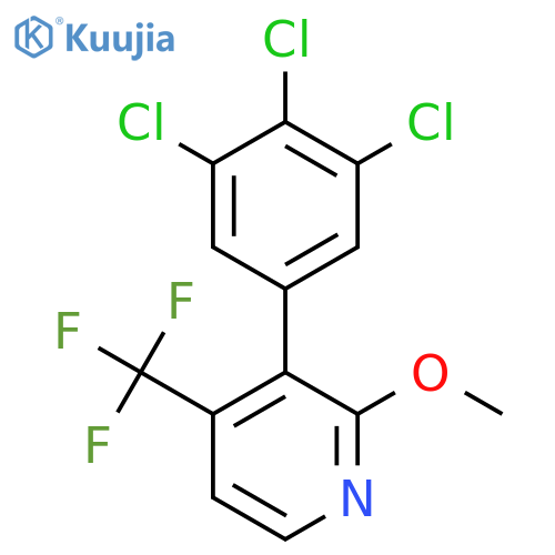 2-Methoxy-3-(3,4,5-trichlorophenyl)-4-(trifluoromethyl)pyridine structure