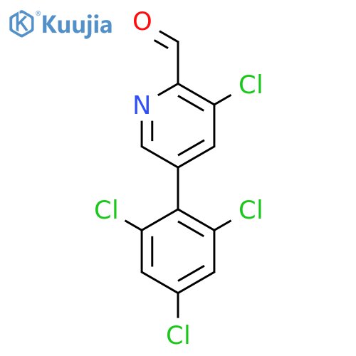 3-Chloro-5-(2,4,6-trichlorophenyl)picolinaldehyde structure