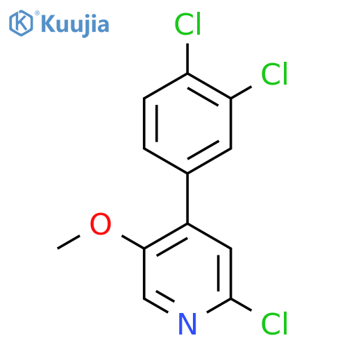2-Chloro-4-(3,4-dichlorophenyl)-5-methoxypyridine structure