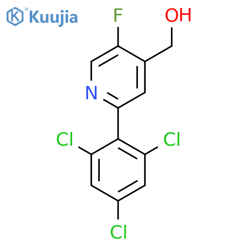 5-Fluoro-2-(2,4,6-trichlorophenyl)pyridine-4-methanol structure
