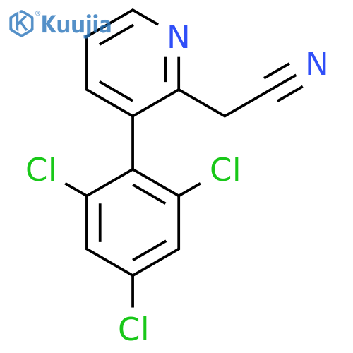 3-(2,4,6-Trichlorophenyl)pyridine-2-acetonitrile structure