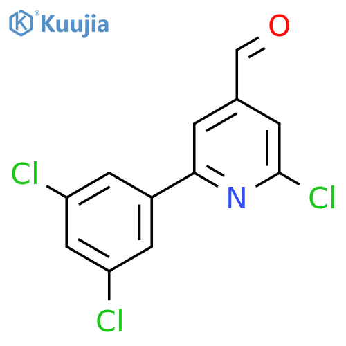 2-Chloro-6-(3,5-dichlorophenyl)isonicotinaldehyde structure