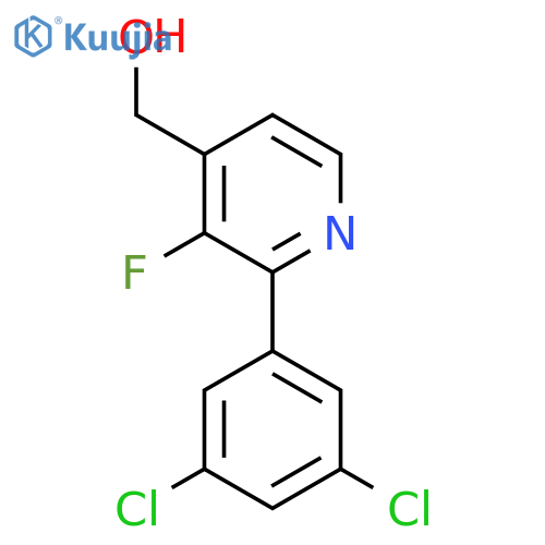 2-(3,5-Dichlorophenyl)-3-fluoropyridine-4-methanol structure