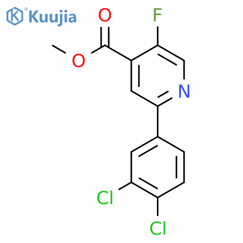 Methyl 2-(3,4-dichlorophenyl)-5-fluoroisonicotinate structure