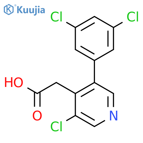 3-Chloro-5-(3,5-dichlorophenyl)pyridine-4-acetic acid structure