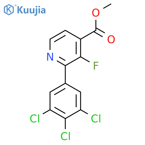 Methyl 3-fluoro-2-(3,4,5-trichlorophenyl)isonicotinate structure