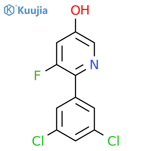 2-(3,5-Dichlorophenyl)-3-fluoro-5-hydroxypyridine structure