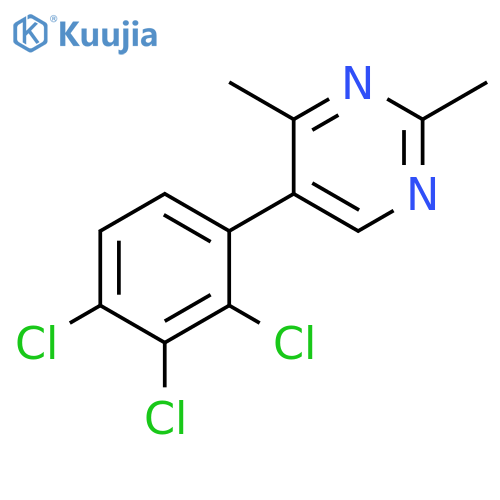 2,4-Dimethyl-5-(2,3,4-trichlorophenyl)pyrimidine structure