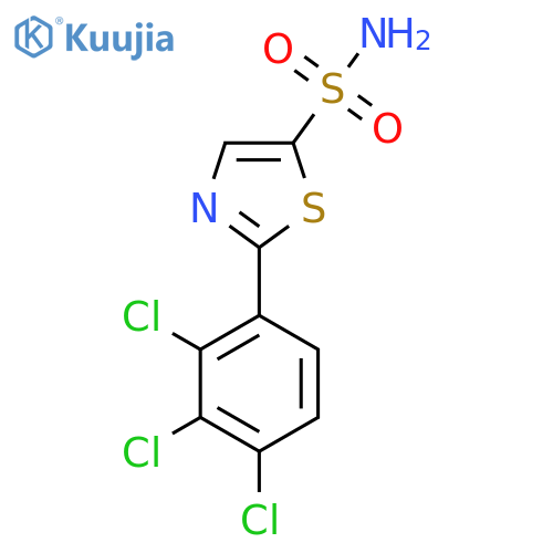 2-(2,3,4-Trichlorophenyl)thiazole-5-sulfonamide structure