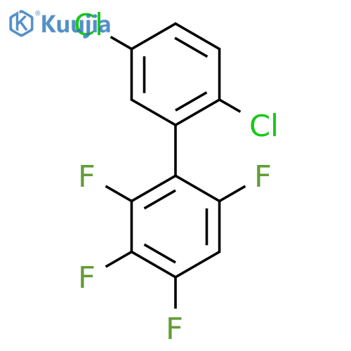 2',5'-Dichloro-2,3,4,6-tetrafluoro-biphenyl structure